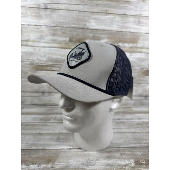 New Mens Tommy‎ Bahama Steel Blue Golf Cap Snapback Hat Nice!- NWT - Picture 1 of 8
